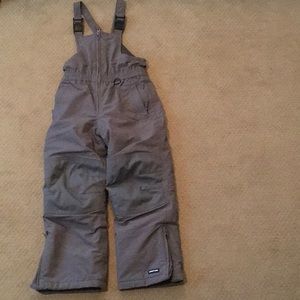 Boys Girls Kids LANDS END Snow Bib Ski Pants GROW ALONGS Size 7 Retail $85